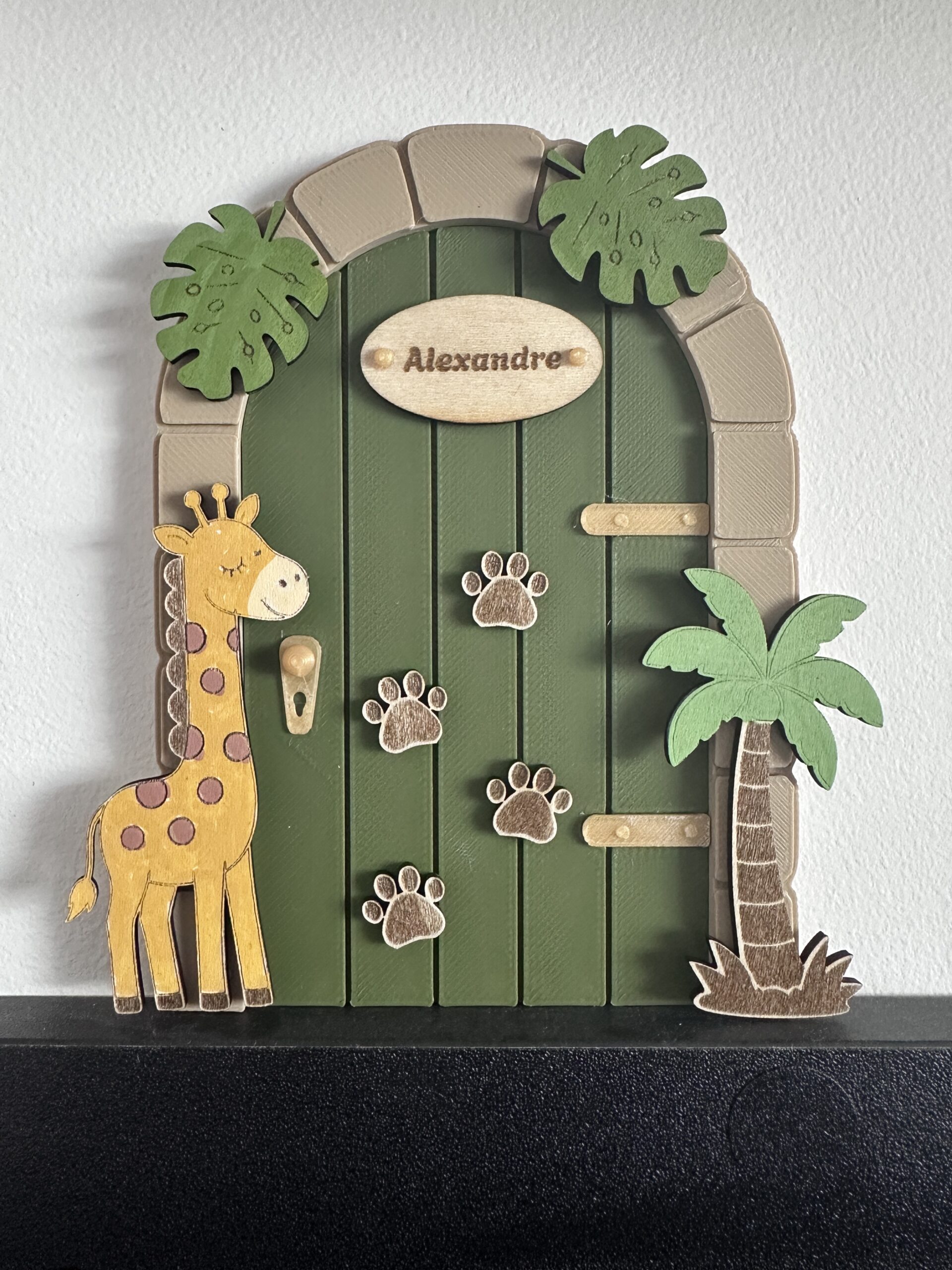 Porte petite souris safari version girafe