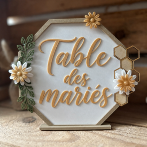 Numéro de table des mariés